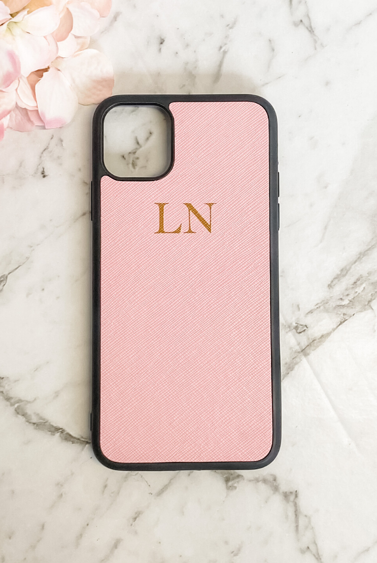 Personalised personal Luxe Leather Phone Case