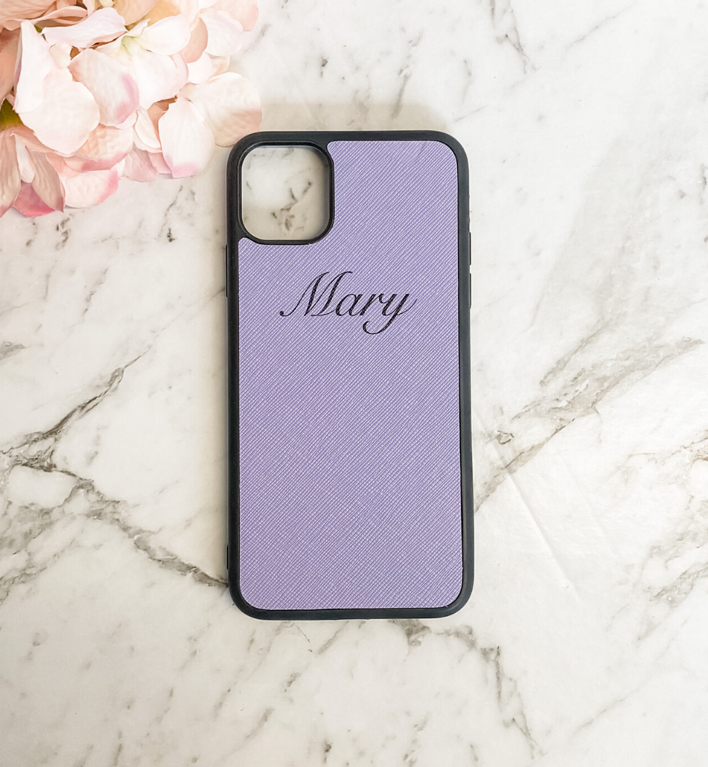 Personalised personal Luxe Leather Phone Case