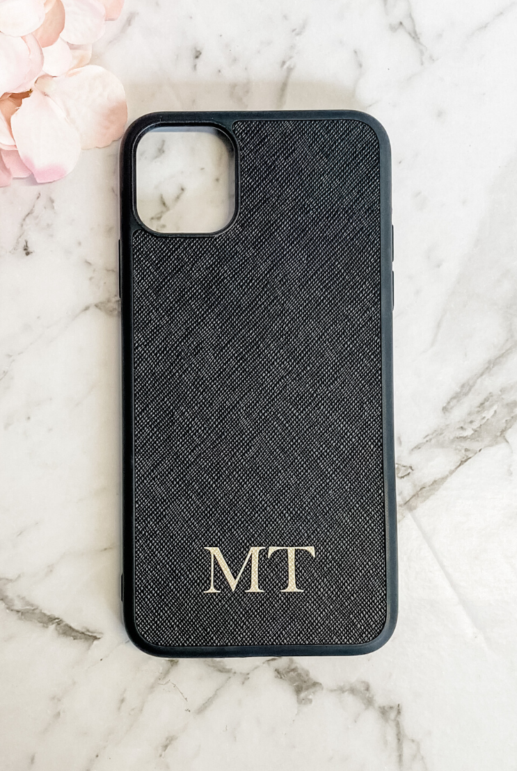 Personalised personal Luxe Leather Phone Case