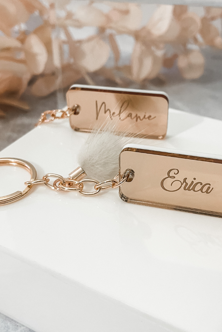 MirrorMe Bold Personalised Keyring
