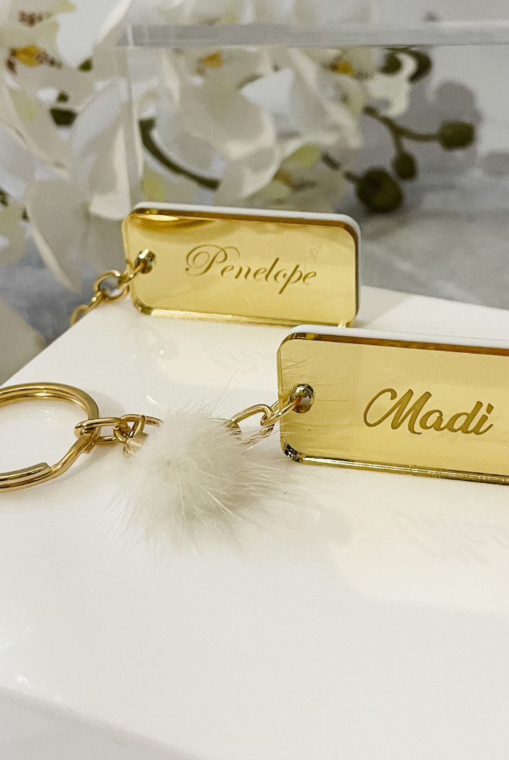 MirrorMe Bold Personalised Keyring