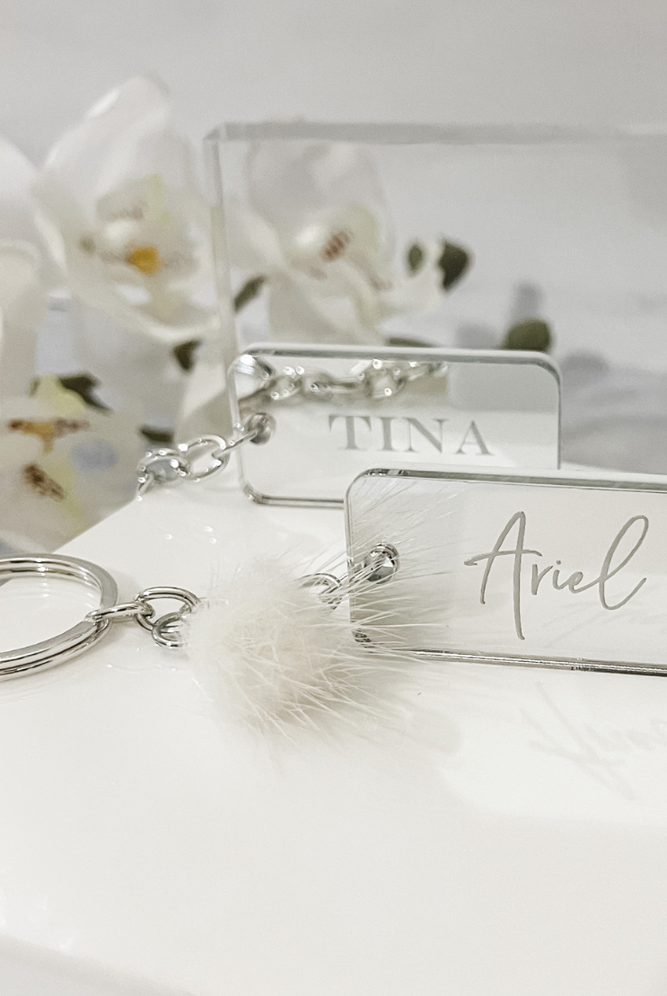 MirrorMe Bold Personalised Keyring