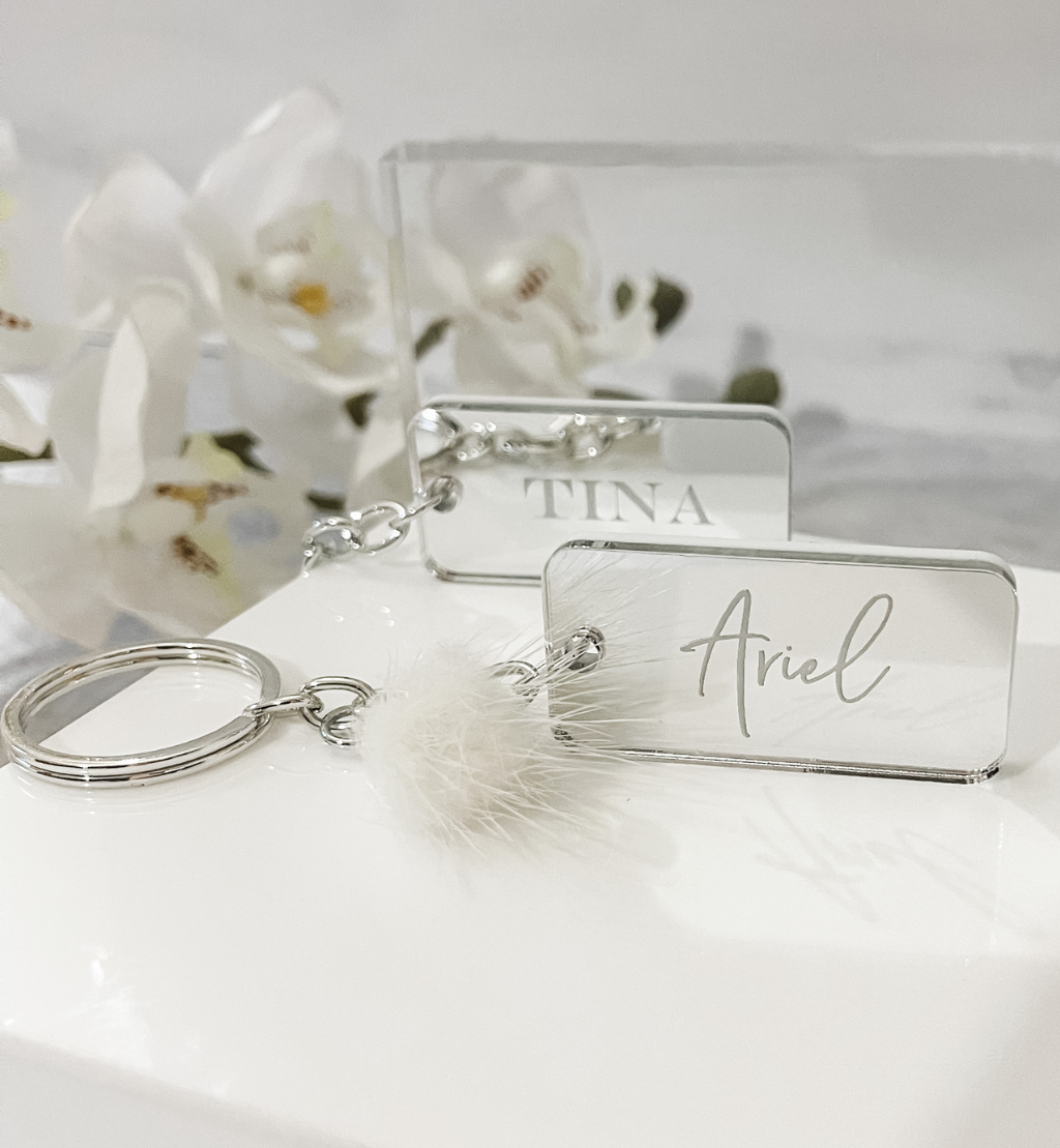 MirrorMe Bold Personalised Keyring