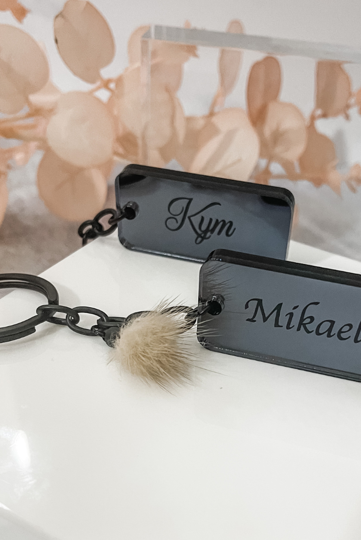 MirrorMe Bold Personalised Keyring