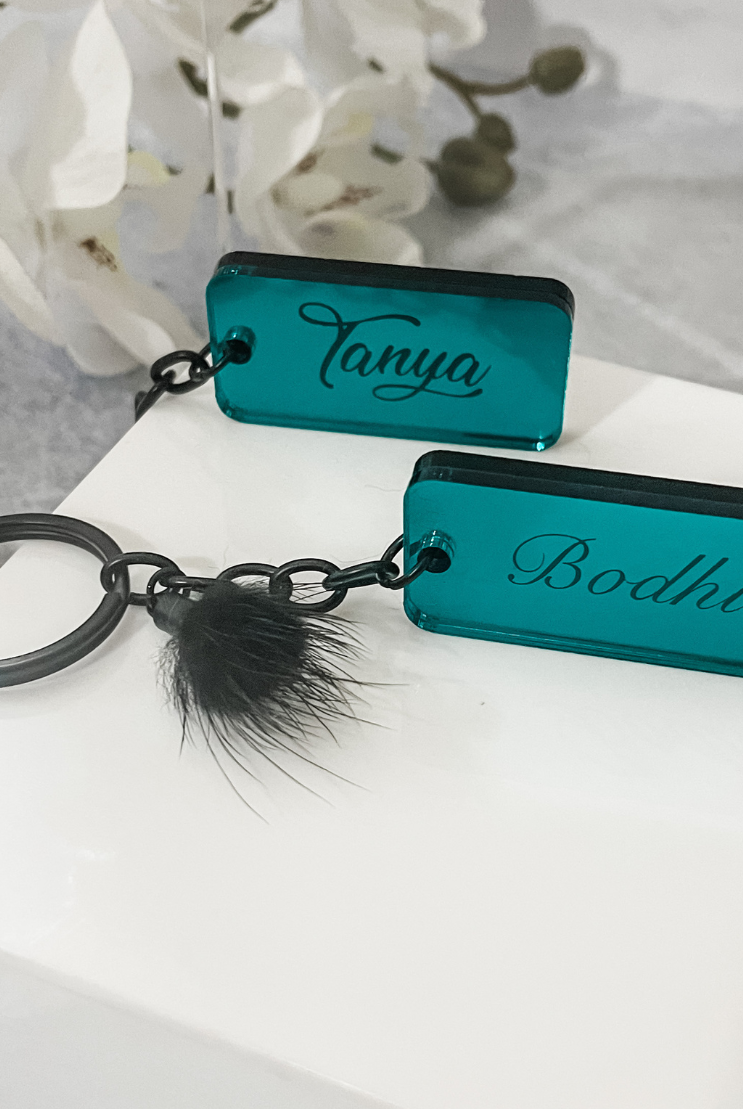 MirrorMe Bold Personalised Keyring
