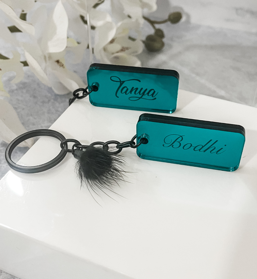 MirrorMe Bold Personalised Keyring