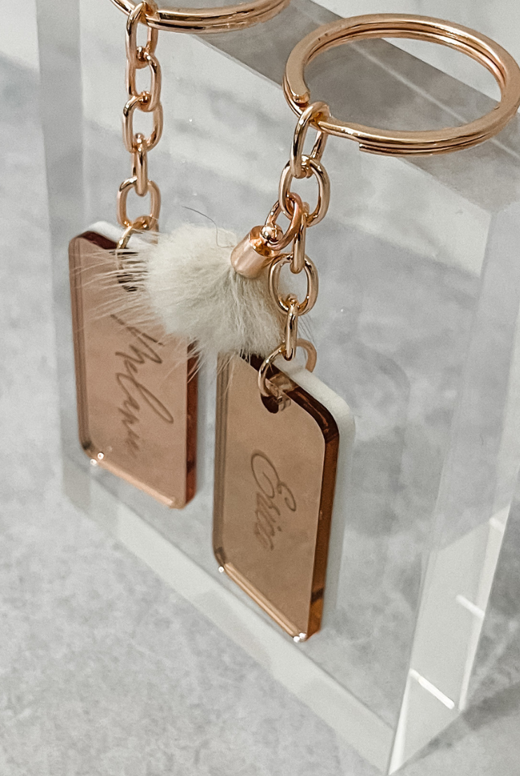 MirrorMe Bold Personalised Keyring