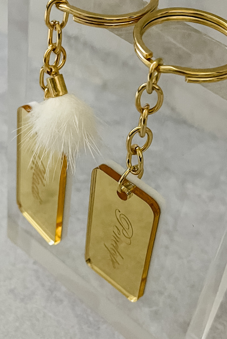 MirrorMe Bold Personalised Keyring