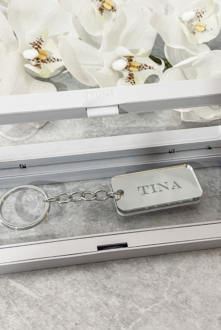 MirrorMe Bold Personalised Keyring