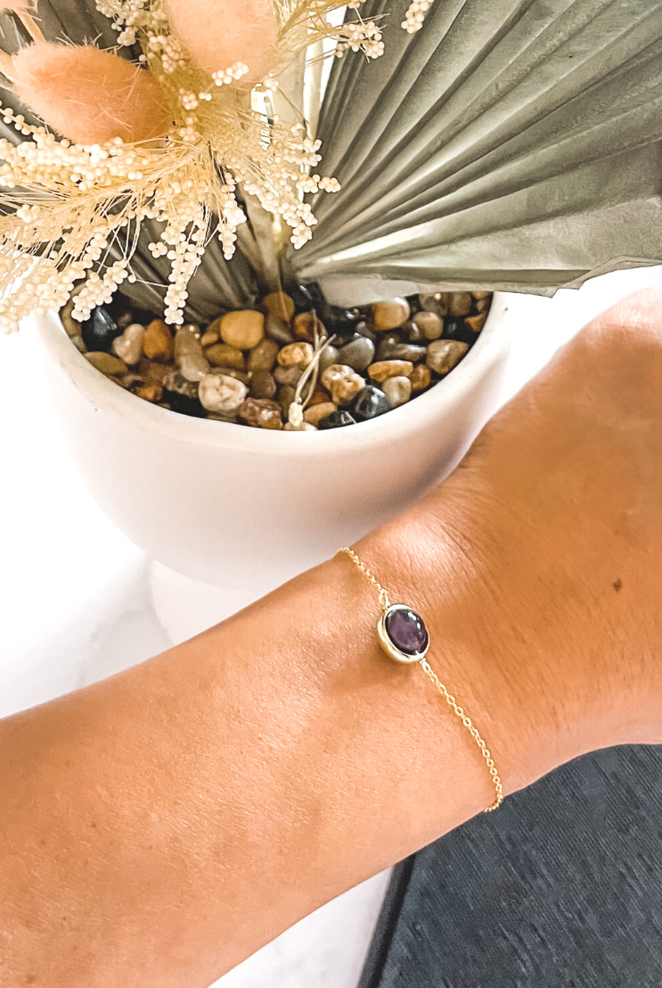 Birthstone Gem Bracelet