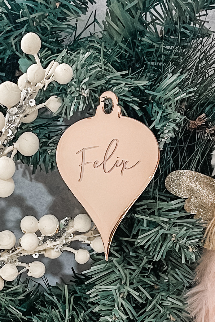 Personalised Pendant Christmas Ornament