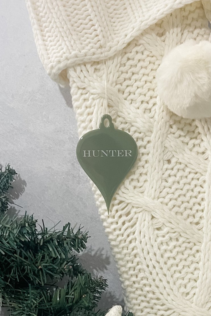 Personalised Pendant Christmas Ornament