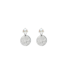 Drop Disk Pearl Earing