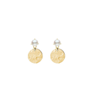 Drop Disk Pearl Earing