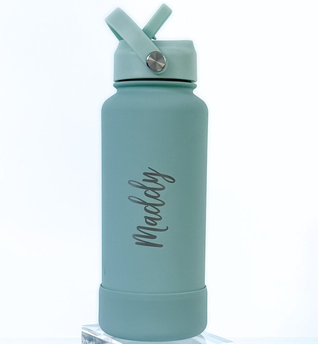 1-Litre Sip Lid Personalised Insulated Bottle with Rubber Base