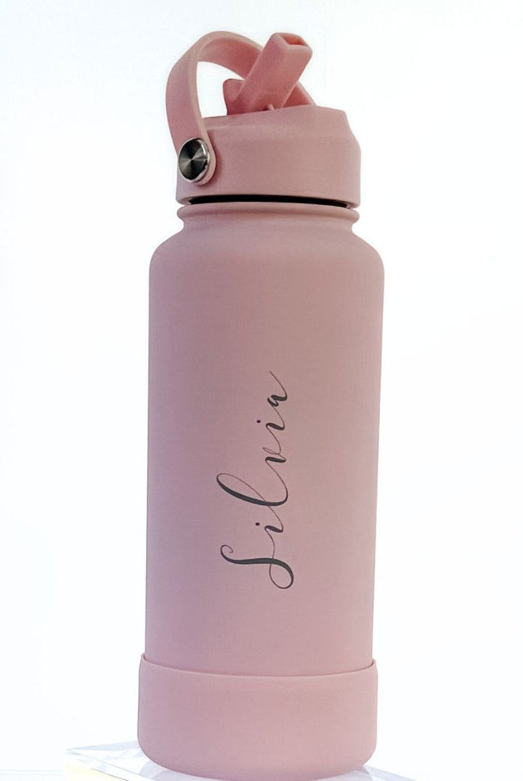 1-Litre Sip Lid Personalised Insulated Bottle with Rubber Base