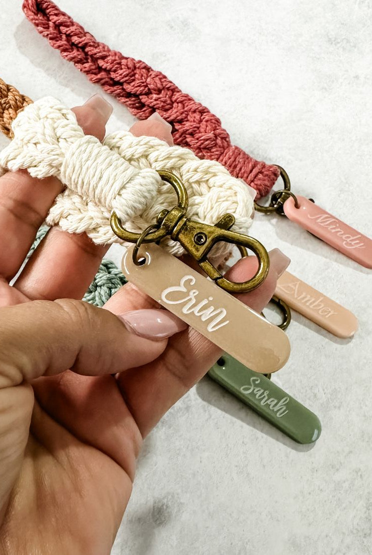 Personalised Macrame Wristlets