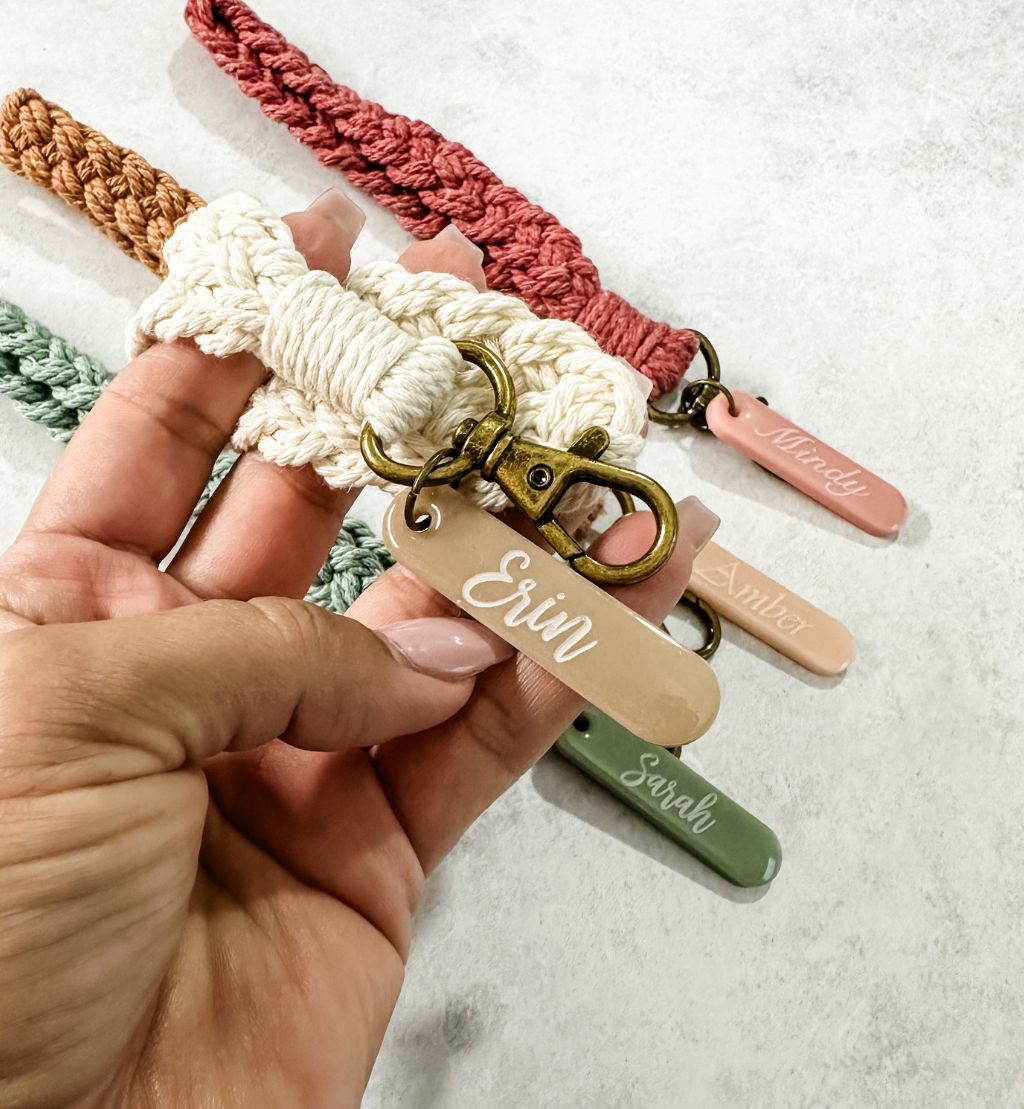 Personalised Macrame Wristlets