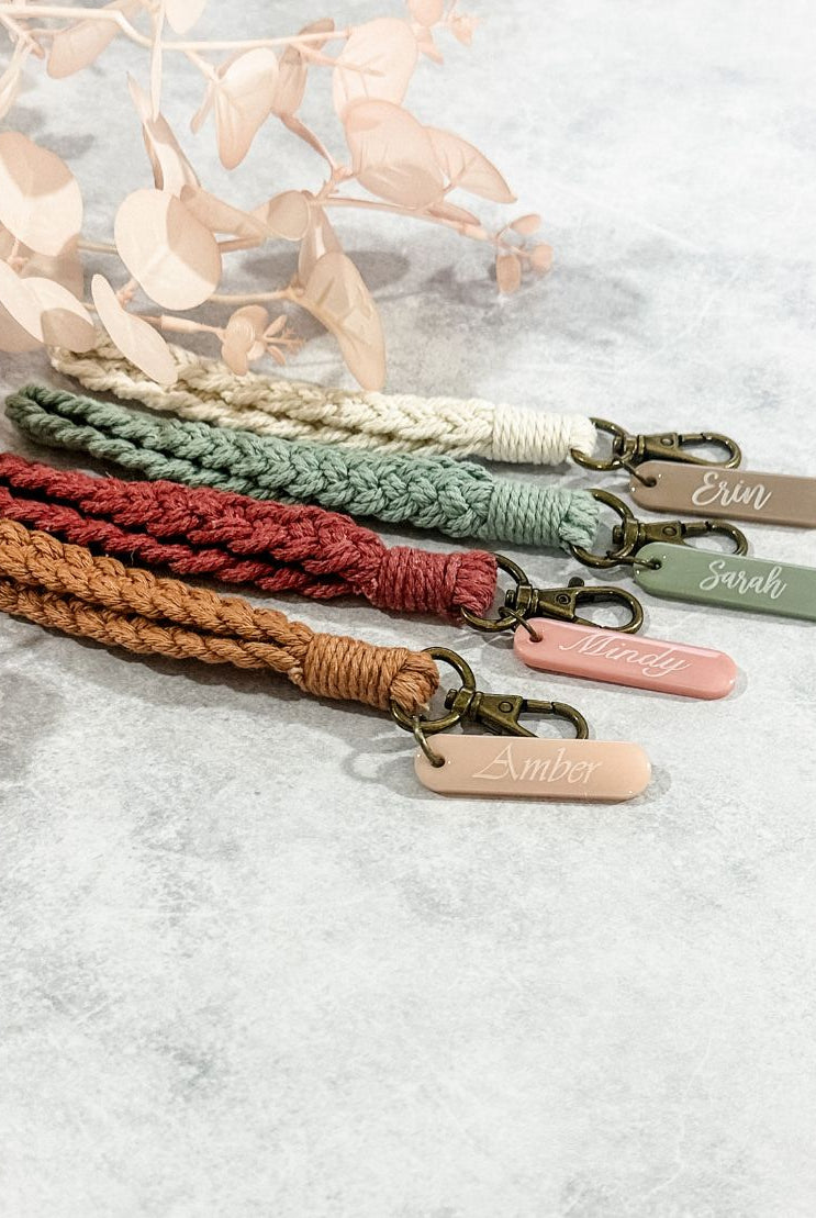 Personalised Macrame Wristlets