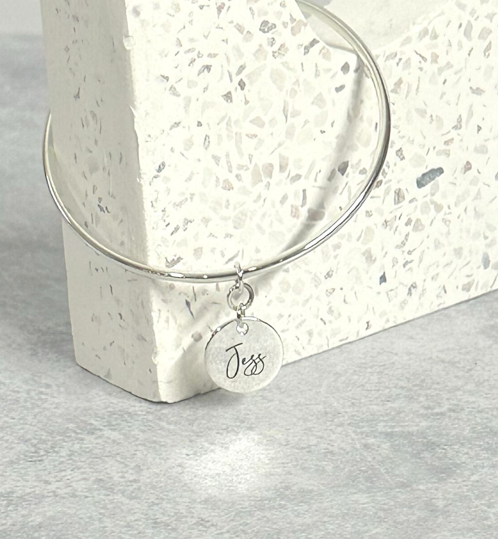 Personalised Disk Bangle