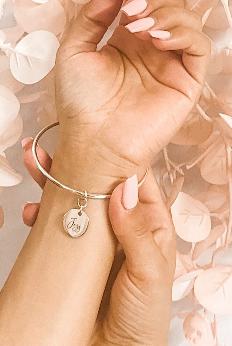Personalised Disk Bangle