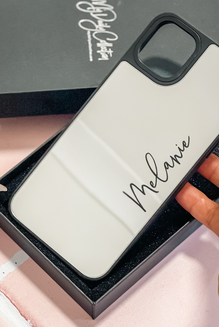 mirror personalised phone cases