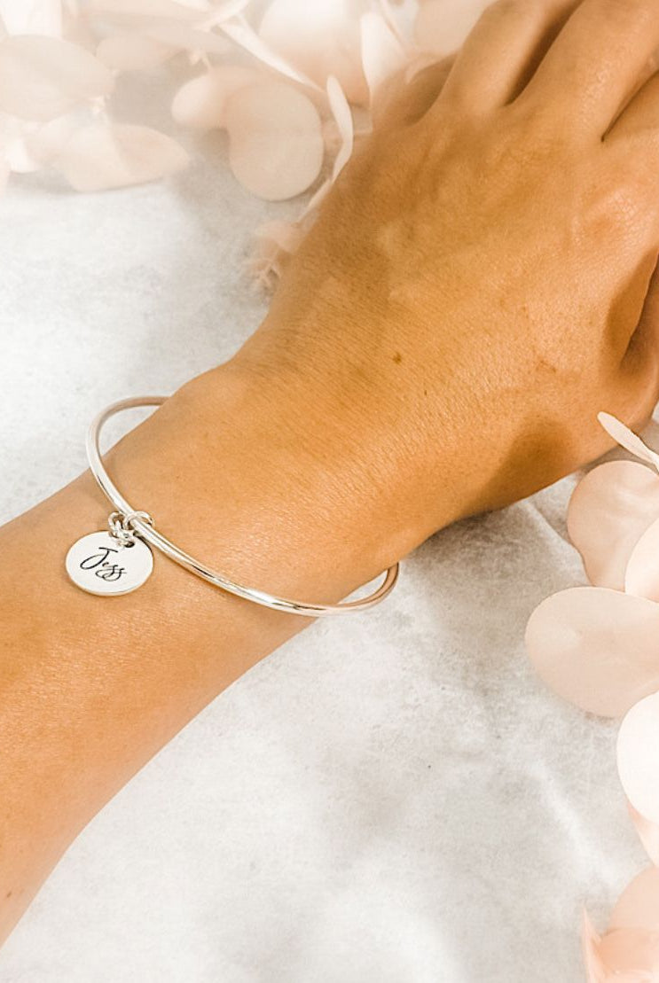 Personalised Disk Bangle