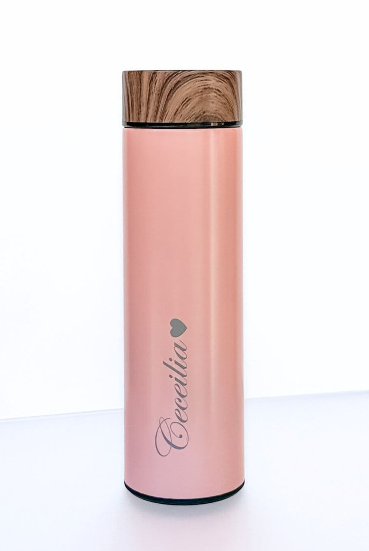 500ml Wood Grain Lid Personalised Infuser