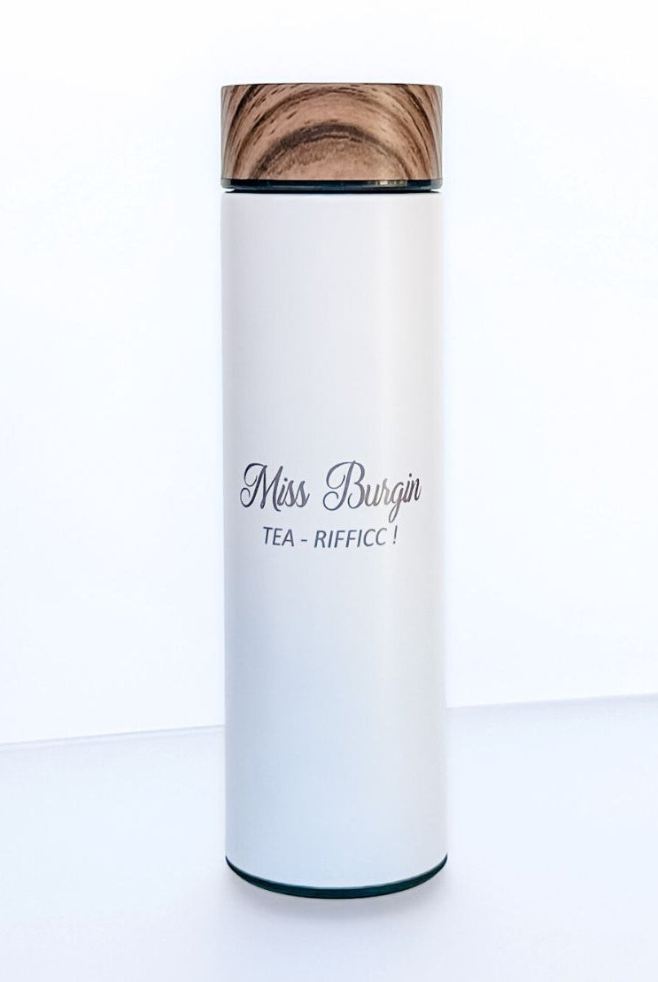 500ml Wood Grain Lid Personalised Infuser