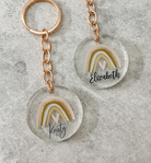 HOPE Personalised Keyring keychain gift print rose gold gold silver acrylic epoxy fashion