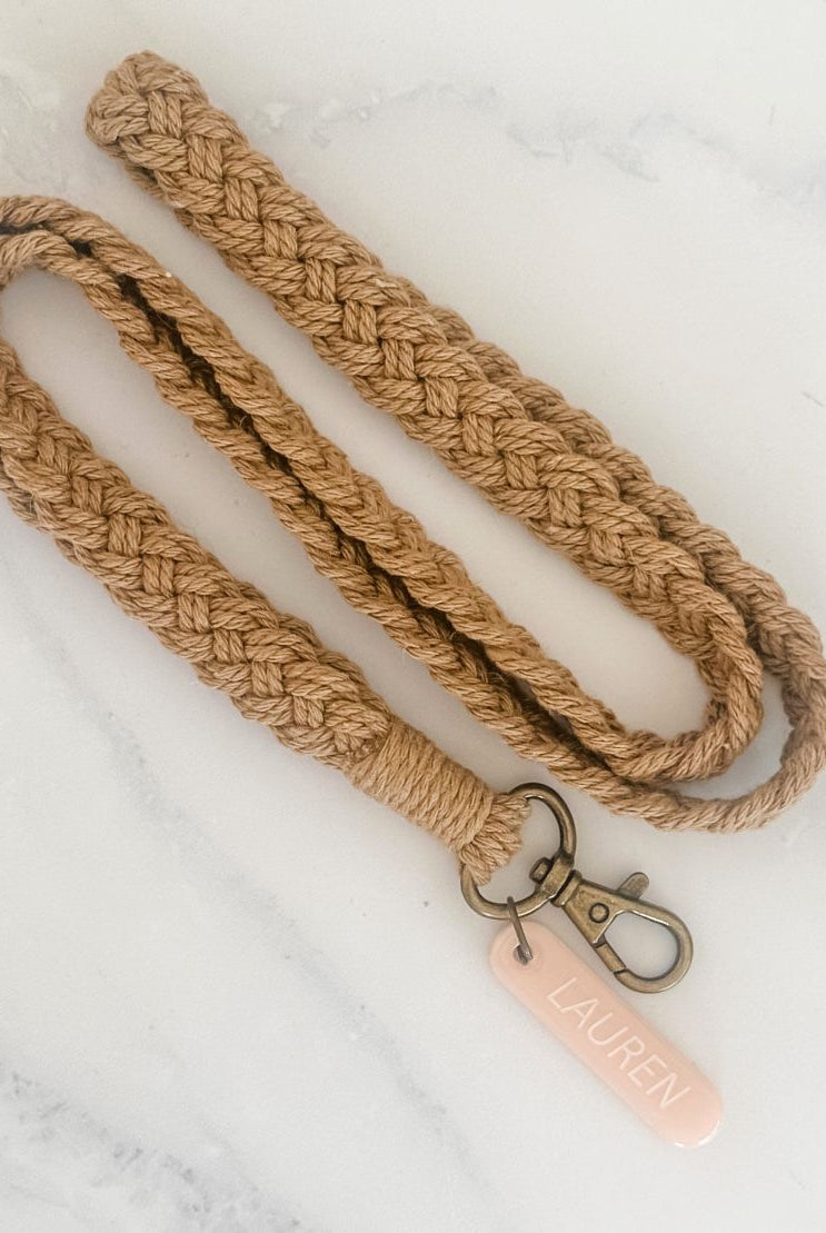 Personalised Macrame Lanyards
