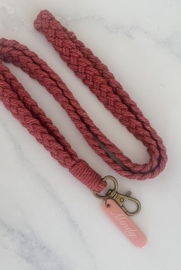Personalised Macrame Lanyards