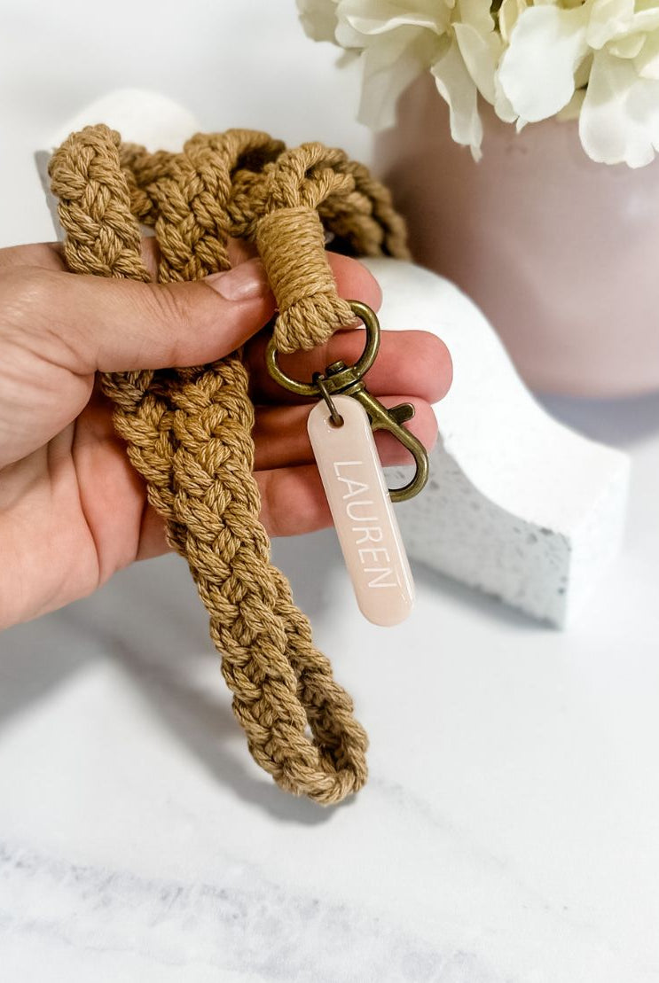 Personalised Macrame Lanyards