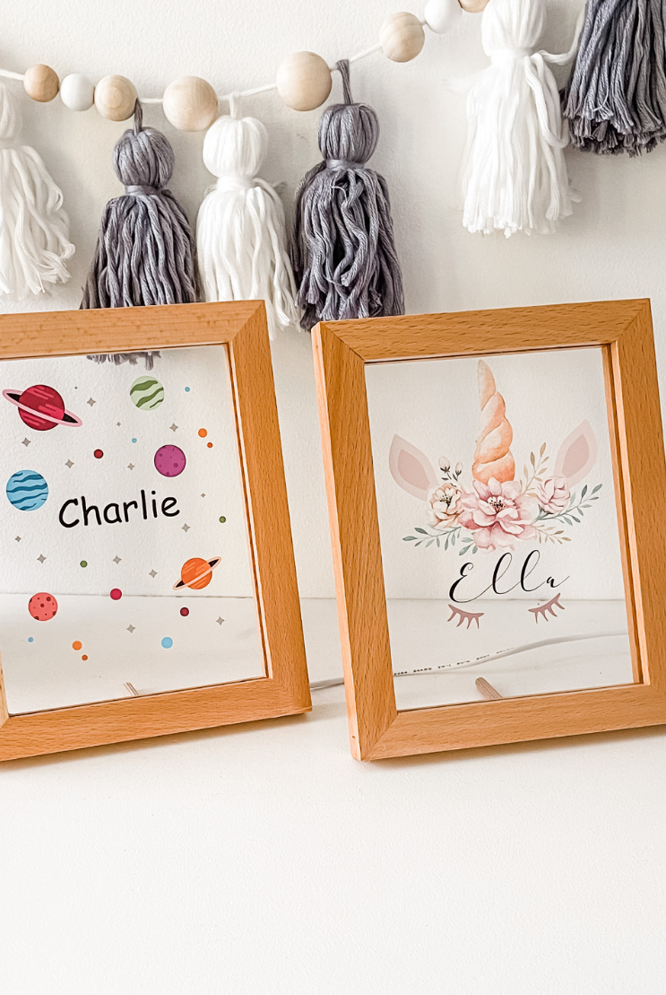 Personalised PRINTED LED Frame 7 RGB LIGHTS