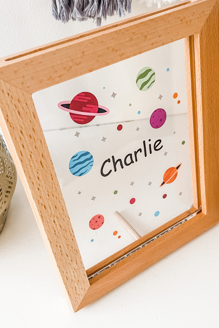 Personalised PRINTED LED Frame 7 RGB LIGHTS