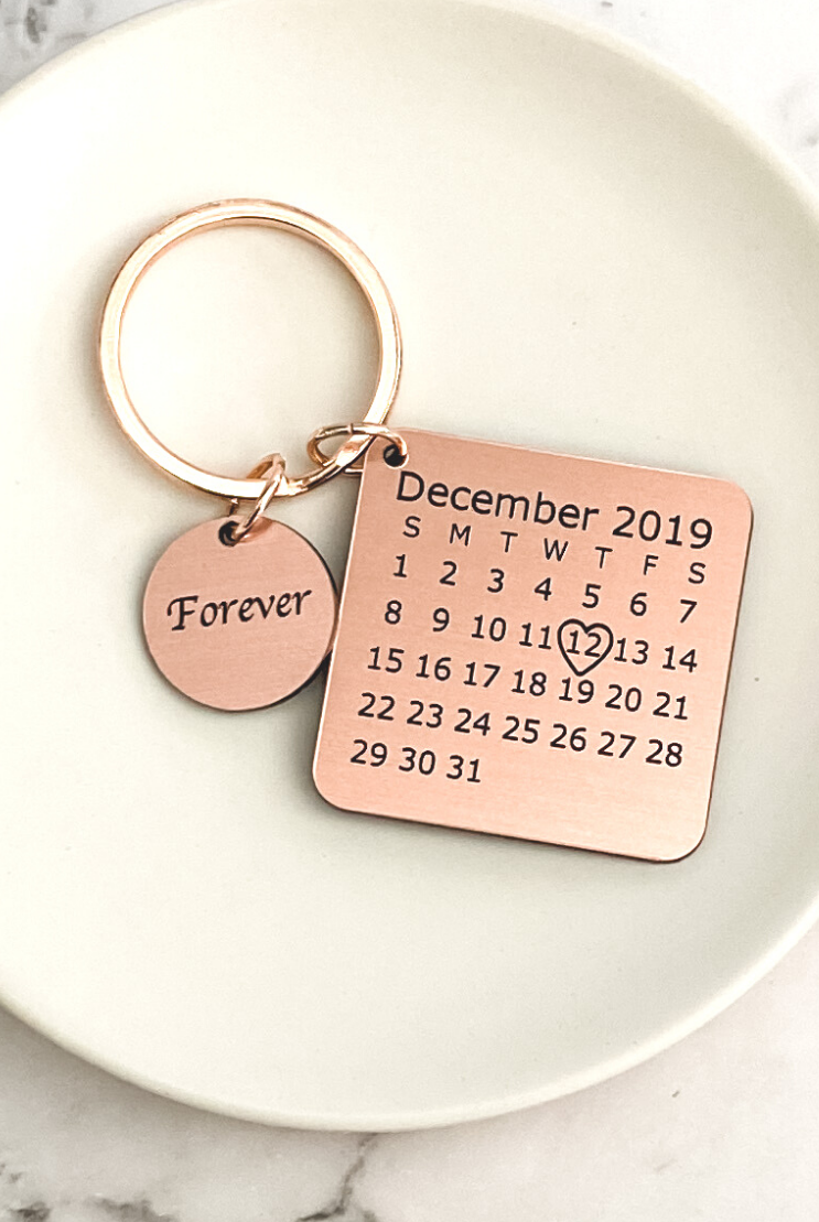 Moment-in-Time Personalised keyring Keychain