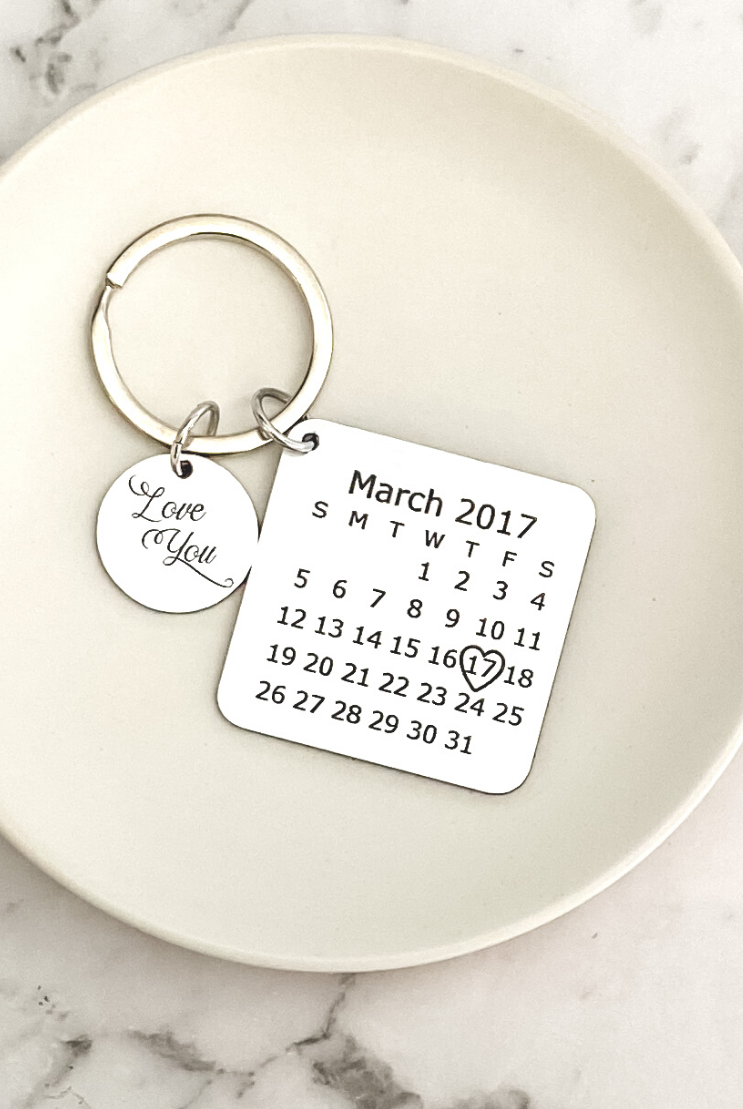 Moment-in-Time Personalised keyring keychain