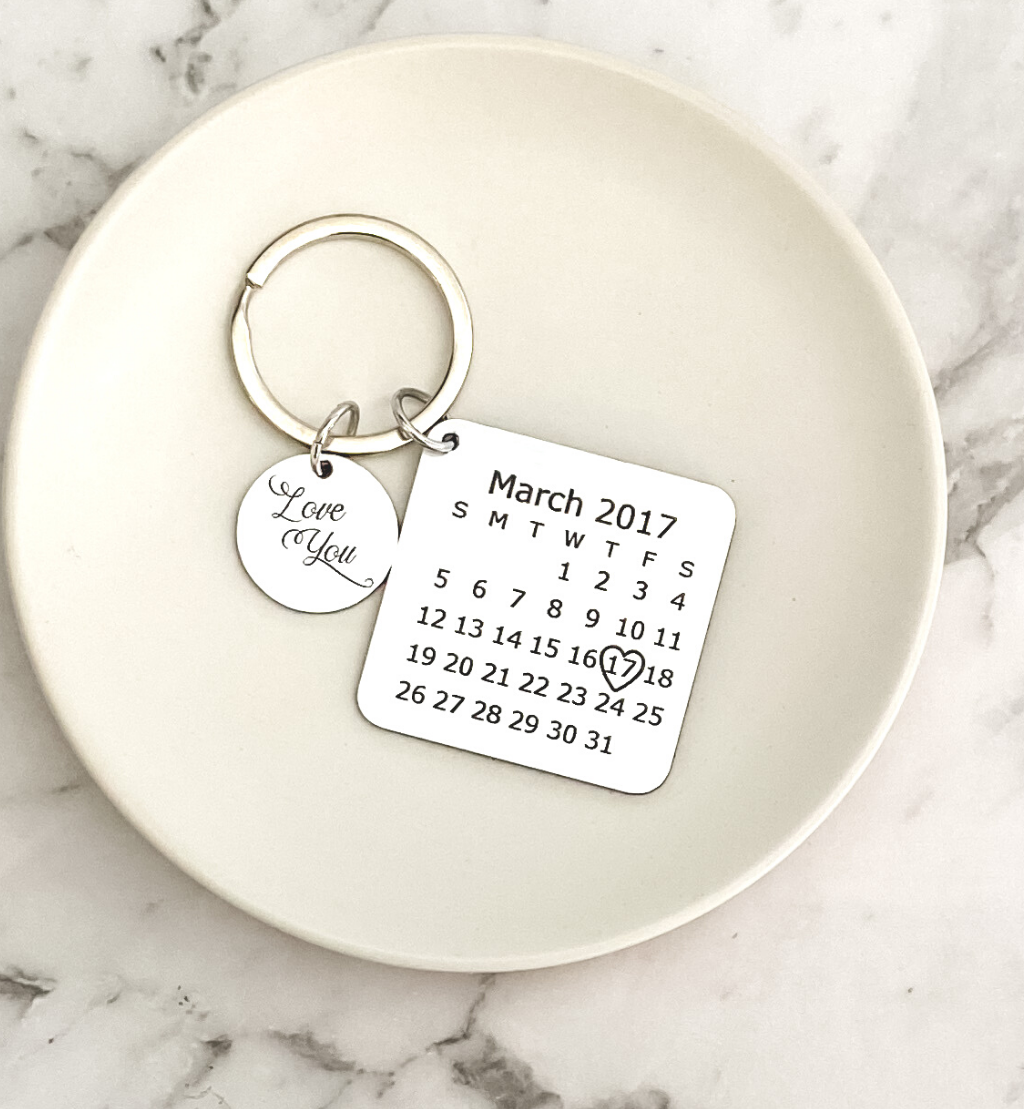 Moment-in-Time Personalised keyring keychain
