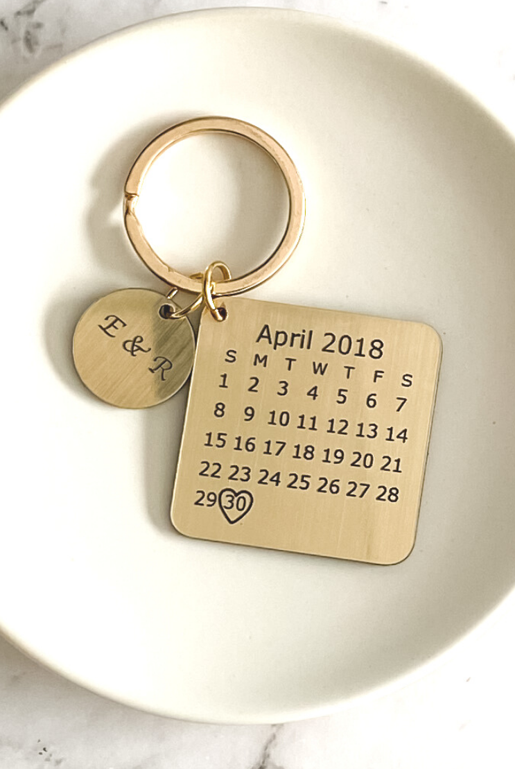 Moment-in-Time Personalised keyring keychain