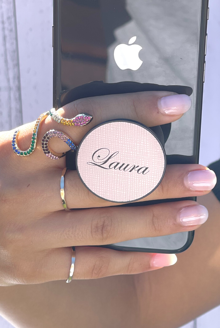 Personalised Leather Pop Socket