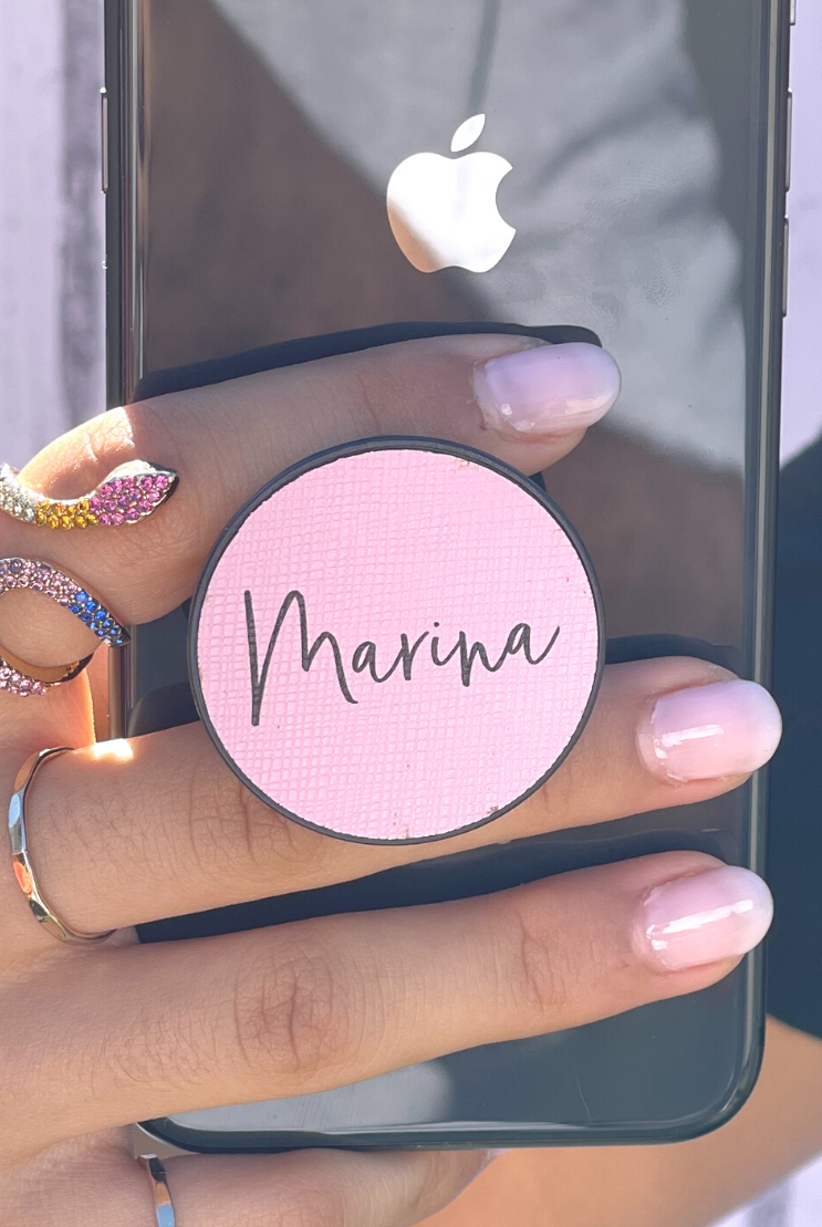 Personalised Leather Pop Socket