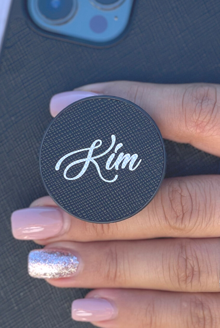 Personalised Leather Pop Socket