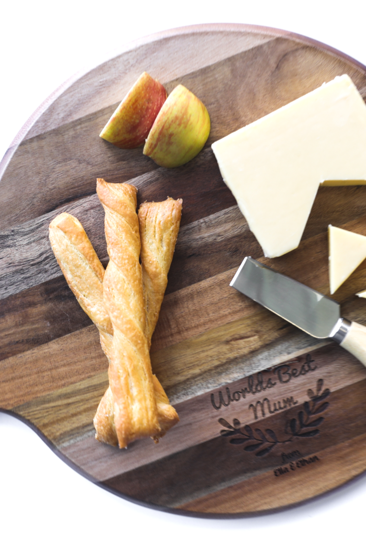 Personalised chopping board Round