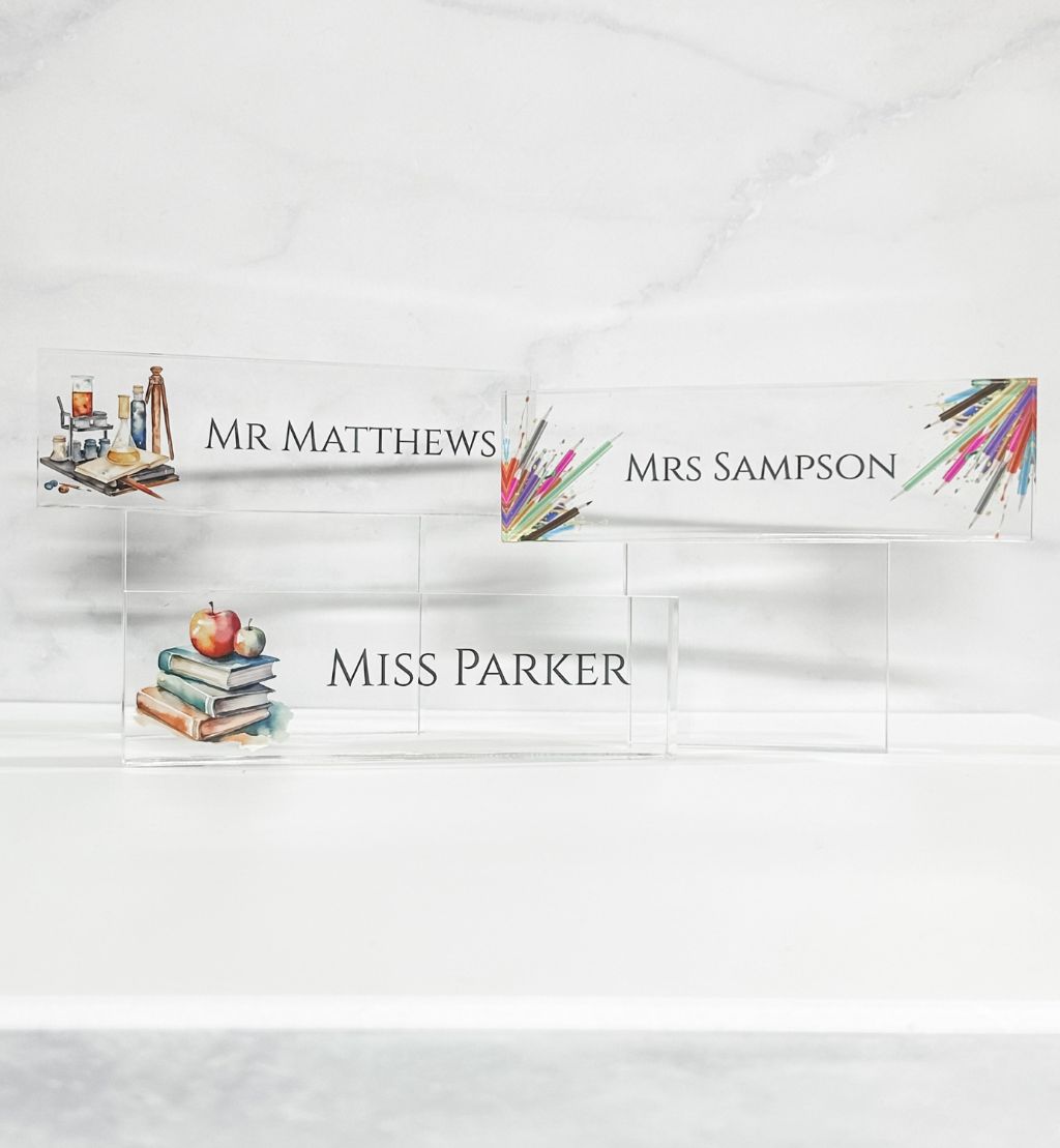 Personalised Desk Acrylic Name Block
