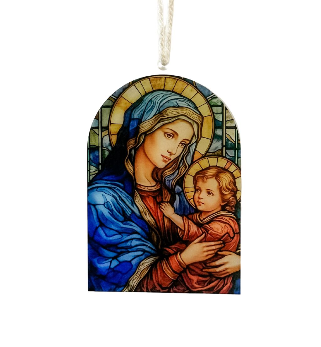 Stained Glass-Inspired Arch Christmas Ornament