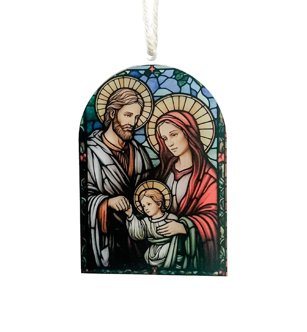 Stained Glass-Inspired Arch Christmas Ornament
