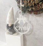 Personalised Ribbon Bauble Ornament