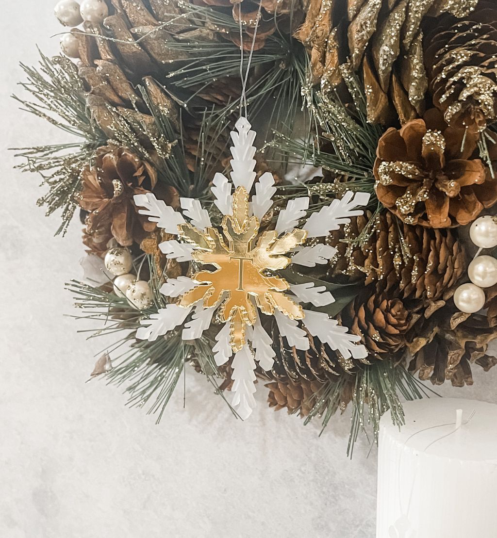 Personalised Layered Snowflake Ornament