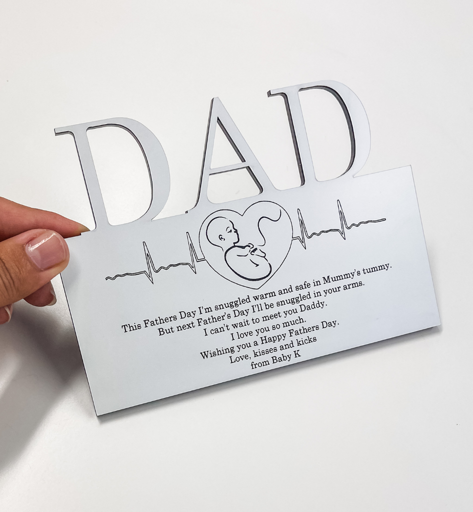 "Can't Wait To Meet You" Personalised  Magnetic Sign