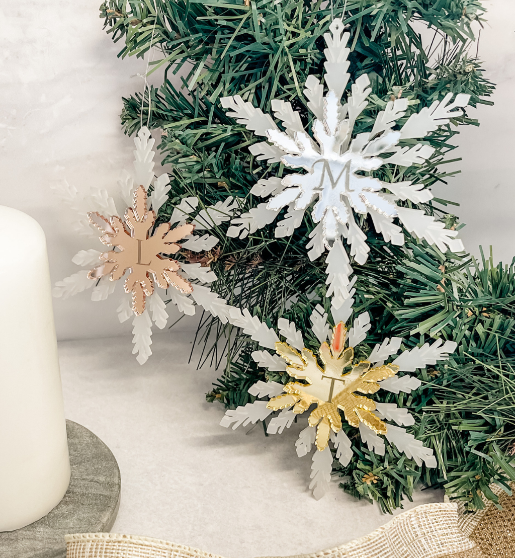 Personalised Layered Snowflake Ornament